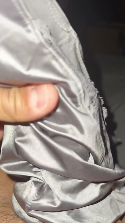 Silver soiled nurse panties
