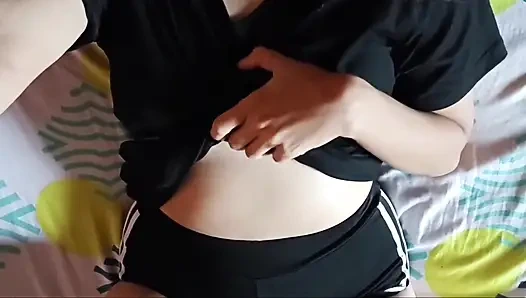 18 Year Old Stepsister Fucked in Her Pajamas She Is Sad Because Her Boyfriend Breaked up with Her Beautiful Big Ass Homemade Por