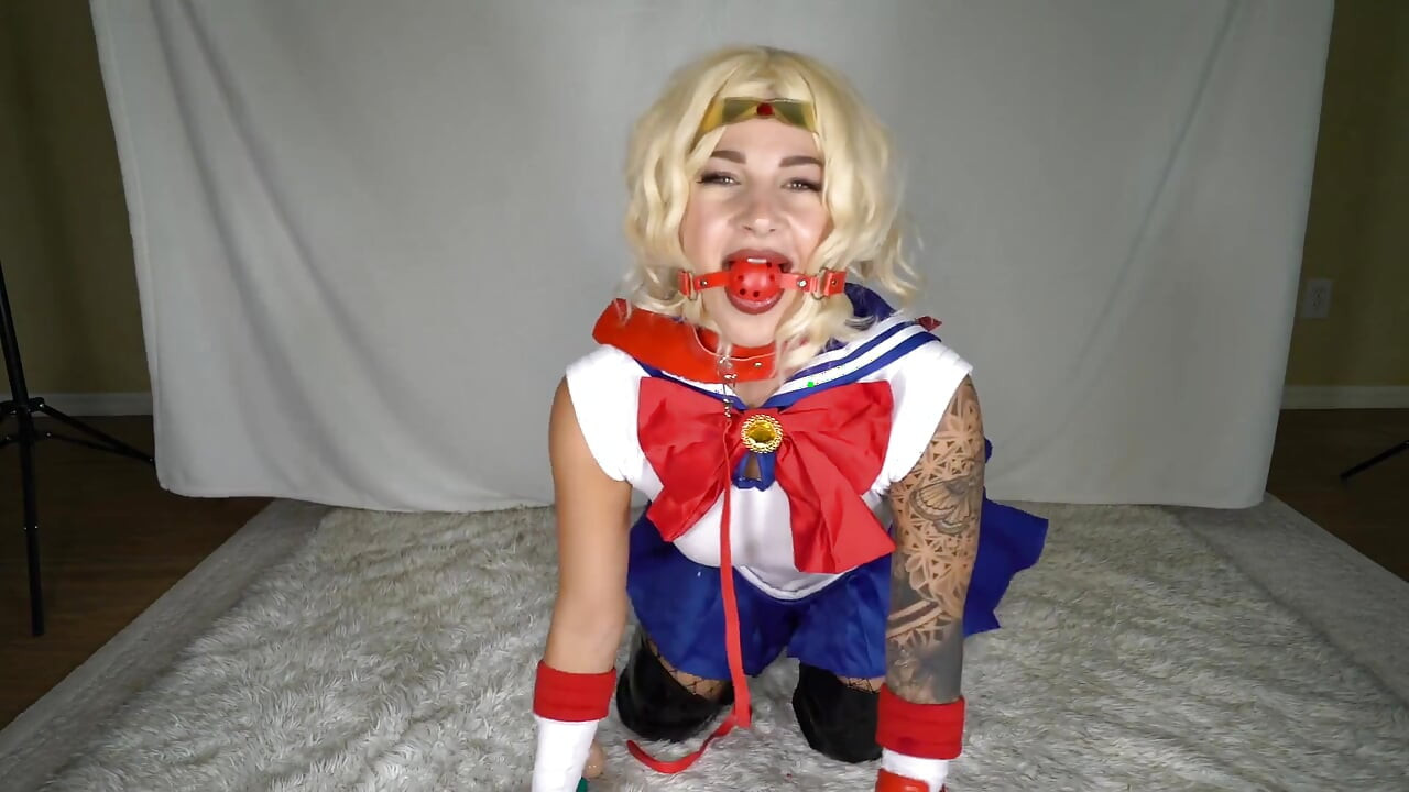Bound Sailor Moon Cock Teasing Fantasy