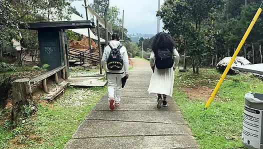 I Give a Blowjob on the Subway Cable to a Stranger and Then I Invite Him to Fuck in the Arvi Forest