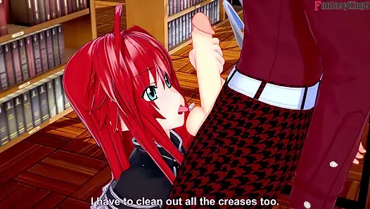 Rias Gremory sex in the Library - DXD NTR Madness Series