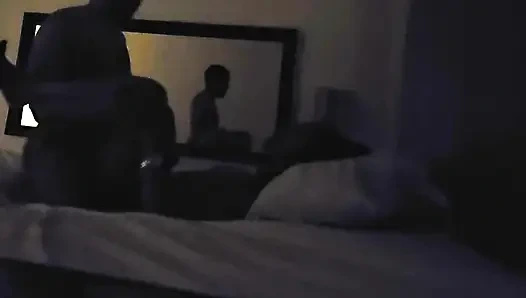 Fucks hard, moans and screams a lot in low light