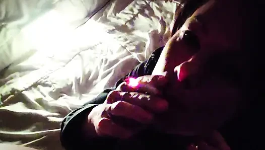 Smoking Blowjob in the Dark