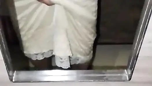 Again having fun with my mother-in-law's petticoats