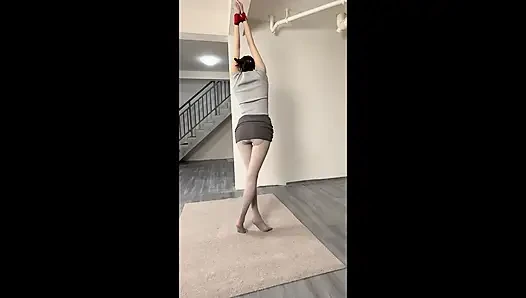 Ol Thick Gray Foot Pad Hanging + Electric Shock + Whipping