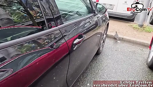 German Squirt Queen picked up at the train station by the user and fucked without a condom