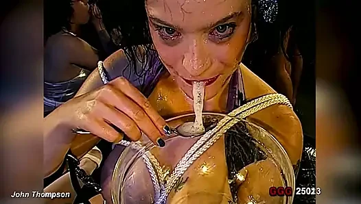 Horny Asian Fists Wet Pussy and Explodes in Piss-squirt Orgasm!
