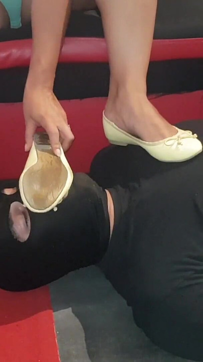 Spectacular moment from "Slave lick my smelly flats and feet"