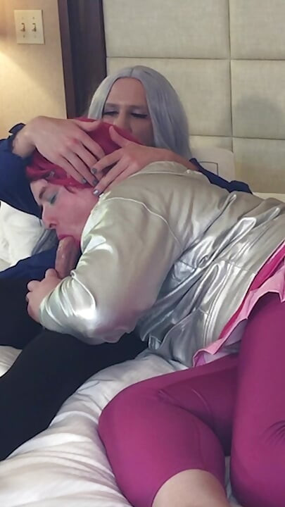 Gorgeous Femboy Goddess Gets Blowjob From Trans Kelsey Masters - Compilation 1