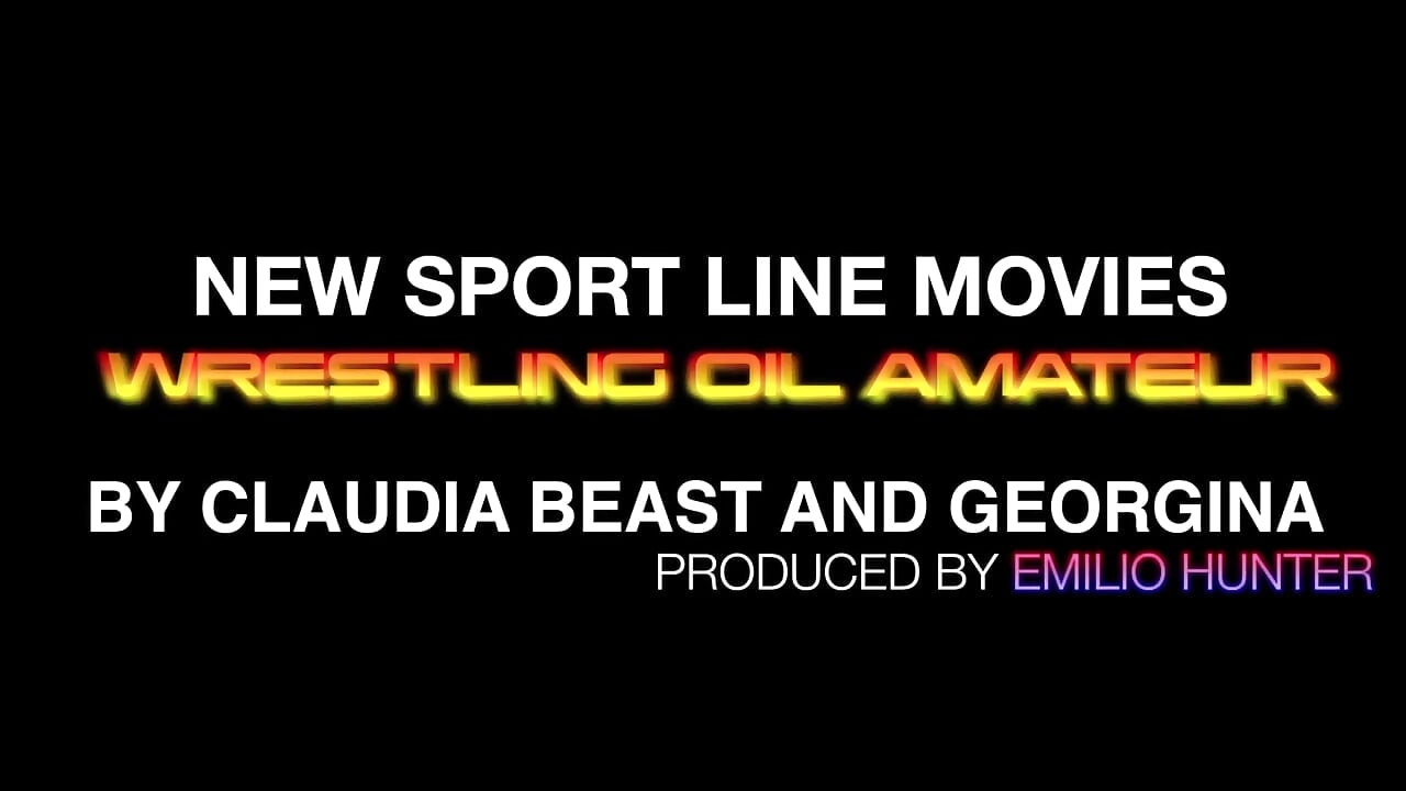 Güreş yağlı amatör - Claudia Monster ve Georgina tarafından