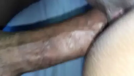 Wet hairy and tight Latina doggie style pussy fuck