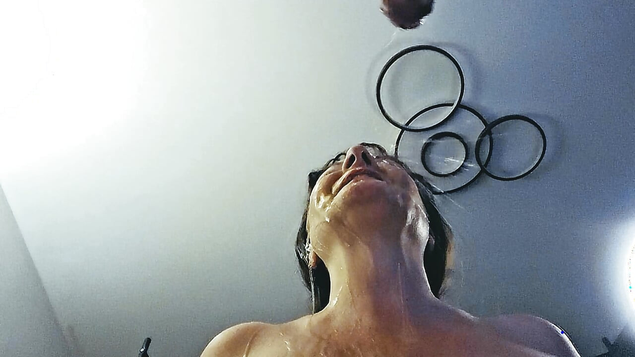 ithastopeefun loves being covered covered with piss and cum after her throat is fucked hard