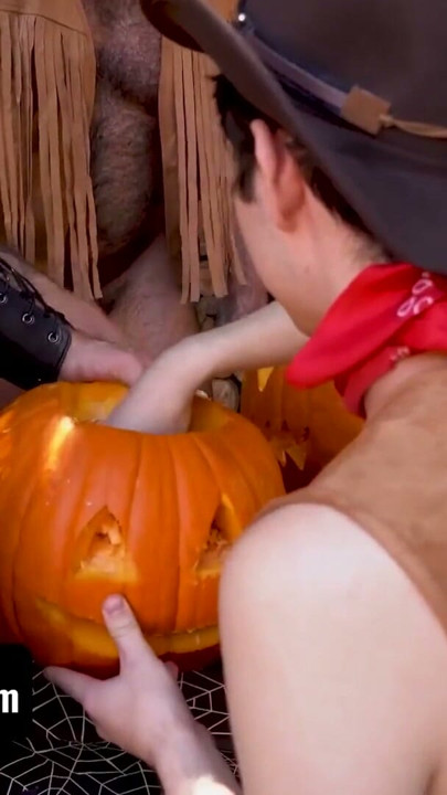 Nudist Halloween Party Turns Into Pumpkin-Fucking Stepson Swapping Fuck Fest! | Clip 2