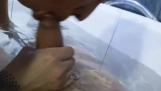 Sex with latina slut in hotel jacuzzi clip 1