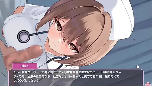 Hentai game - die freche krankenschwester bekommt ihre titten für einen Paizuri - Sakusei Shinsatsu raus
