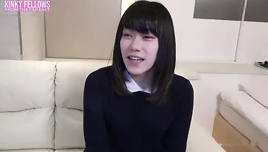 Tall, Slender, Long-legged Beauty, Shy with Limited Experience, Shares Her First Raw Creampie Moment