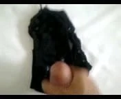 Quick cum in friend wifes' panties in their bathroom