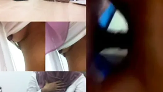 cikgu dina tudung kena main