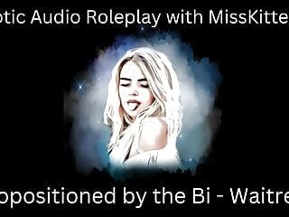 Erotic Audio Roleplay:  Propositioned by the Bi Waitress