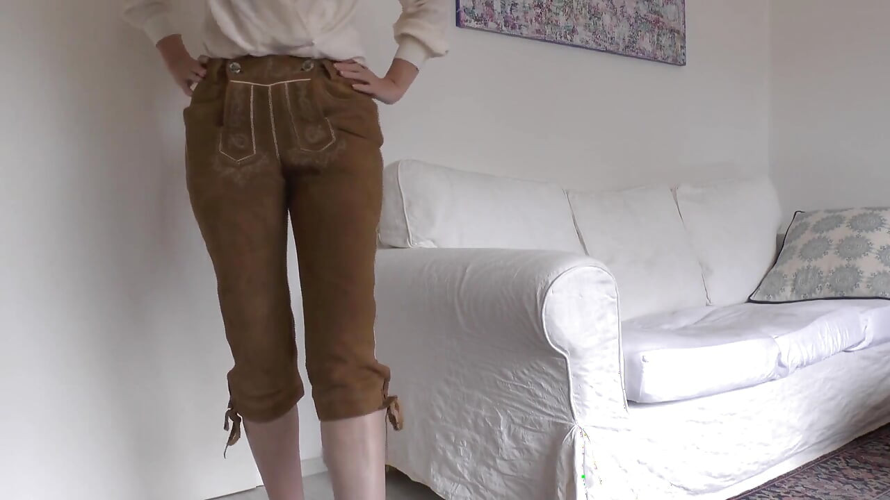 Bavarian Lederhosen: Be My Ass-sniffer and Cum, Lady Victoria Valente