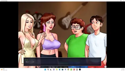 Summertime saga - Johannes und Erik beobachteten Iwanka, Iwanka gab Johannes einen blowjob vor der kamera