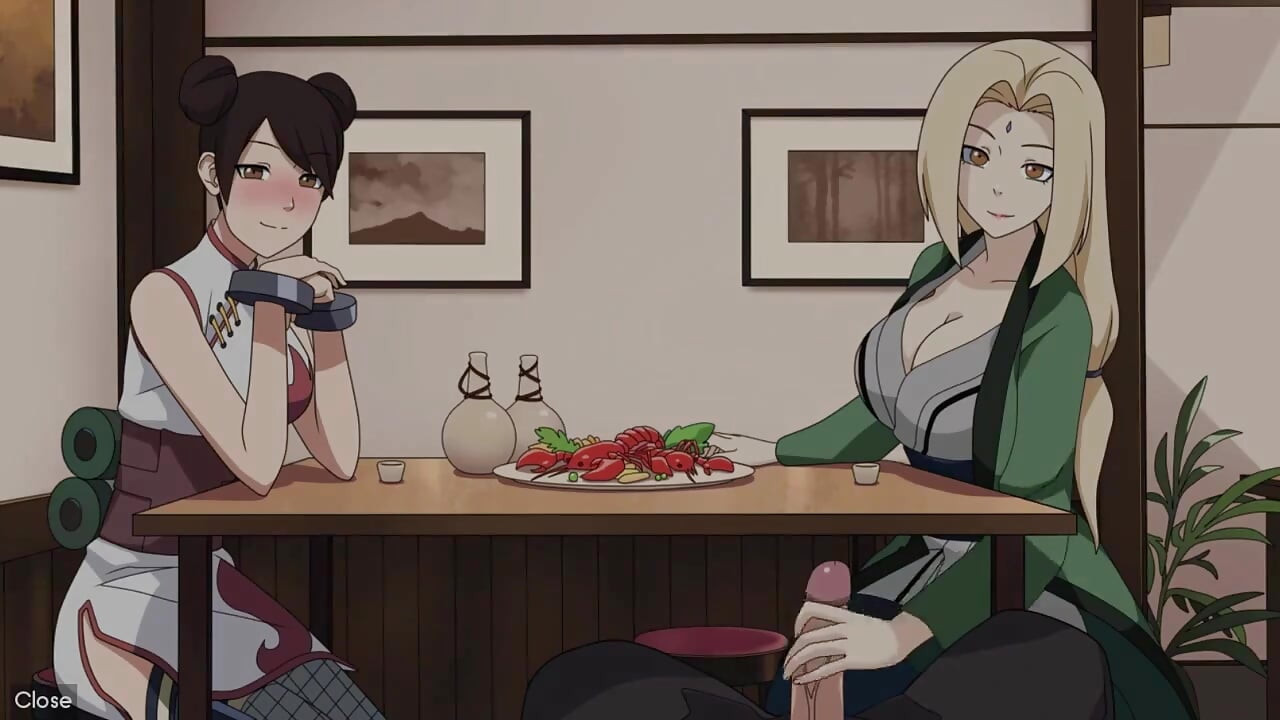 นารูโตะ - เทรนเนอร์ Kunoichi - ตอน 19 - ชักว่าวตูดใต้โต๊ะโดย Loveskysanx
