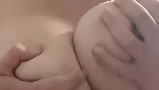 Big juicy tits wanting to put your hot spunk all over them