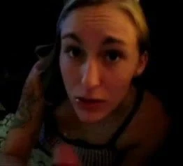 Tattoo Girl Strokes Cum all over