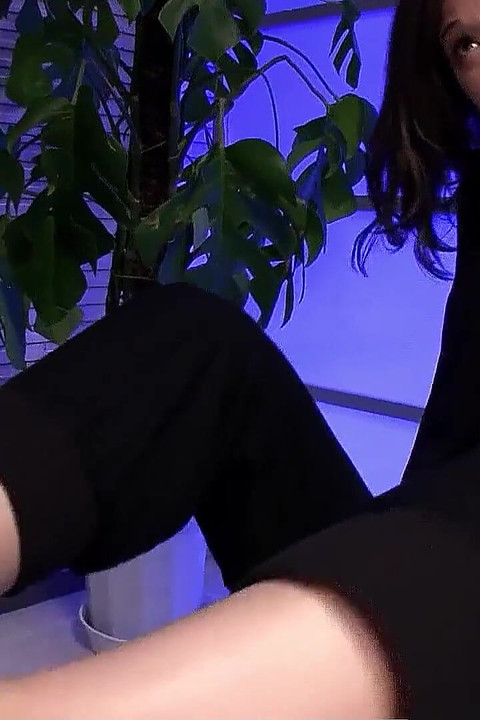 Skinny Asian secretary teen fucked by colleague at work on break