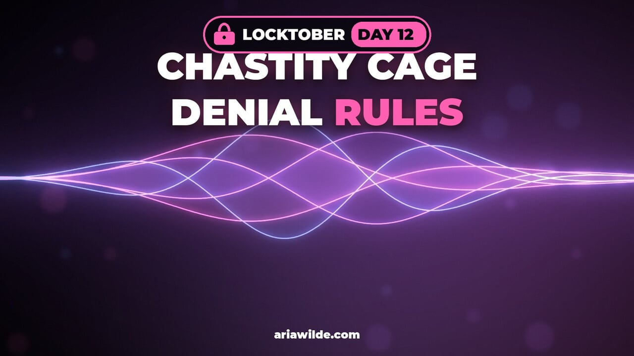 Locktober Day 12 Chastity Cage Denial Rules