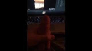 Stroking my cock to another user's videos