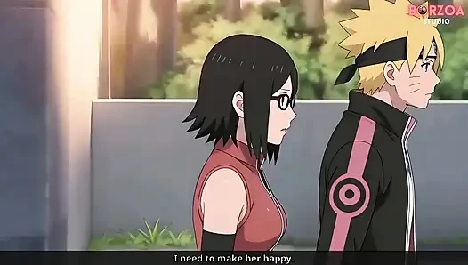 Naruto: boruto di-gangbang dan dicrot di dalam - salah sarada (hentai tanpa sensor)