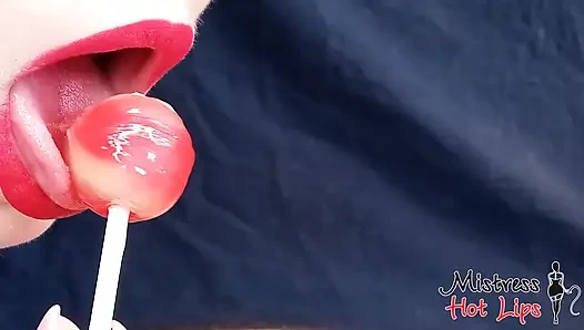 He Came 3 Times with a Lollipop in His Dick