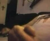 Masturbating