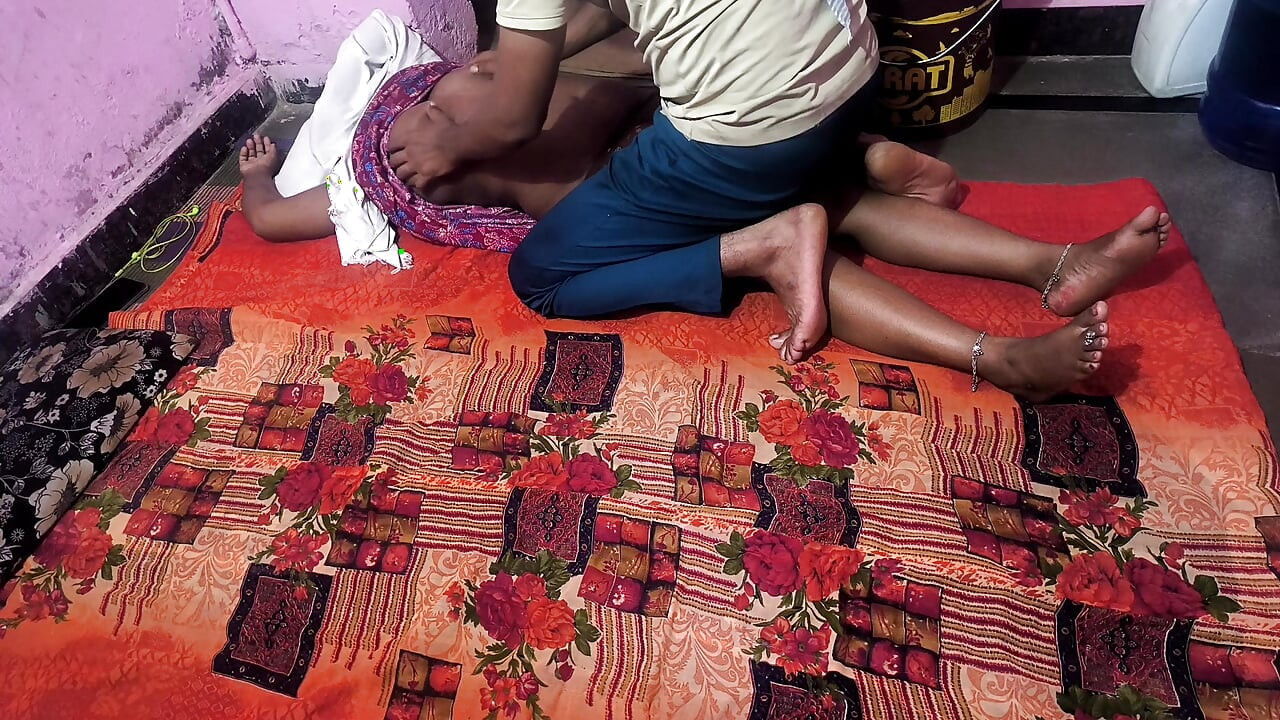 Boyfriend with his girlfriend in Village at his house, going hardcore pussy fucked Desi style.