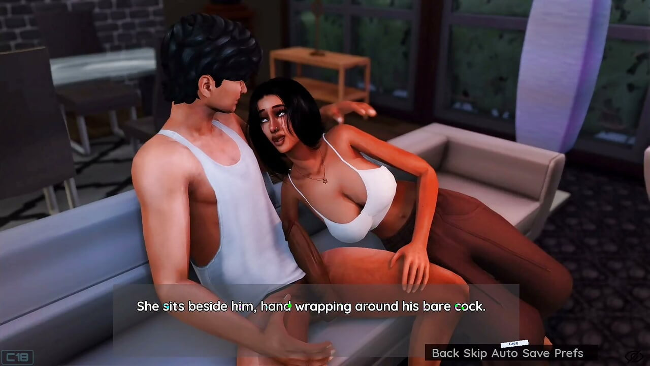 Η Meena και ο Ronnie οργασμό στο σαλόνι