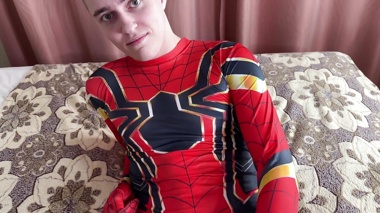 Spider-man Came to Me and Sat on a Huge Dildo!