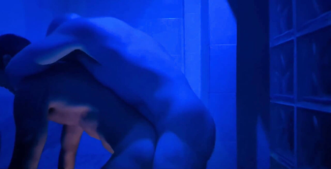 White Bear Fucks Latino in Gay Sauna