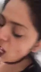 Cheating indian wife doesnt know how to suck dick