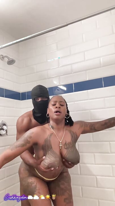 Big titty big booty Sex Goddess gets fuck hard in shower!