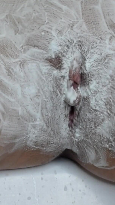 Watch me shave my hairy pussy close-up! | Clip 1