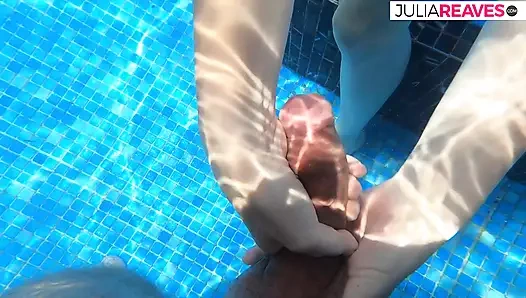 he took us at the pool