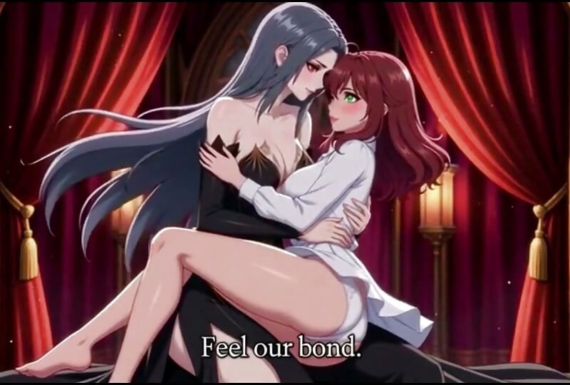 A lesbian Vampire Queen transforms a beautiful young woman