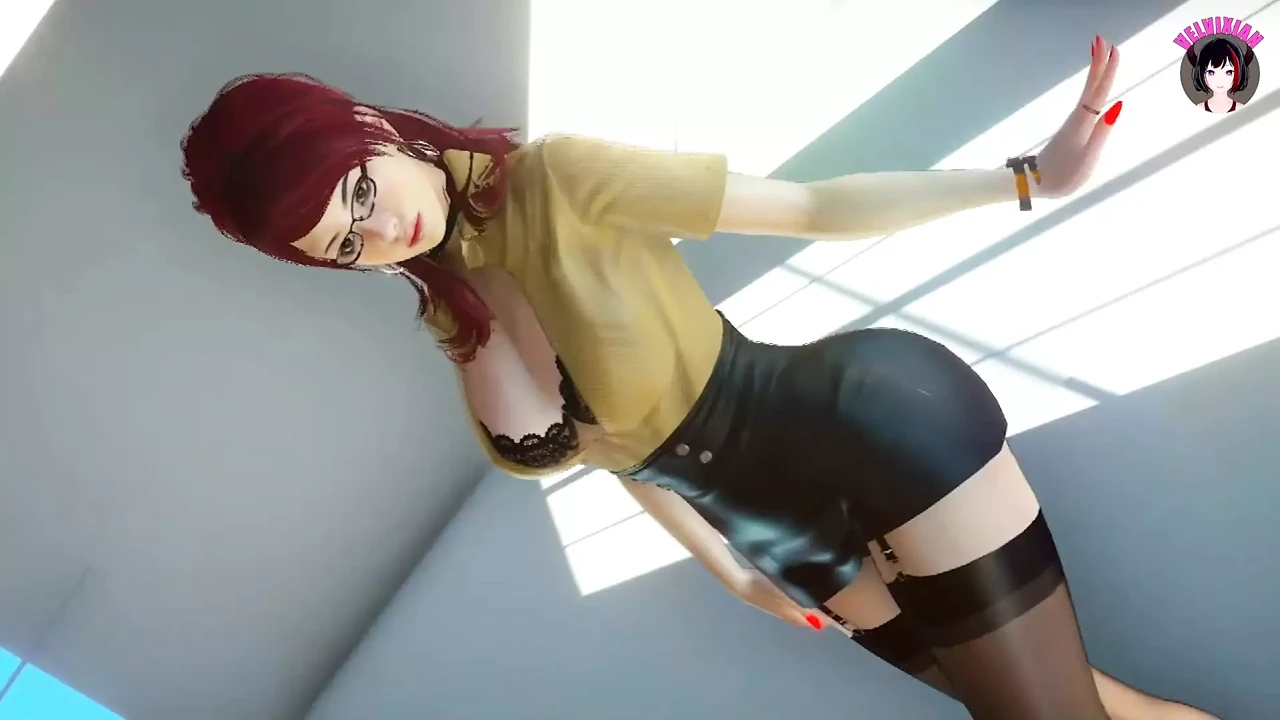 Thick Office Asian Lady Dancing (3D HENTAI)