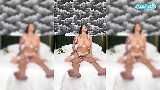 Tante semok romi rain dientot dan dicrot di muka di hari pernikahannya