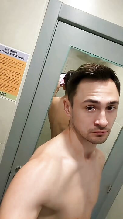 Post-workout Shower Jerk off