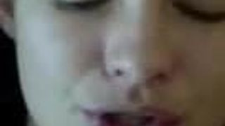 Great cumshot on a perfect face