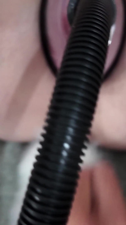 British Slut Gets DP with Dildo After Using a Pussy Pump and Been Deep Throated