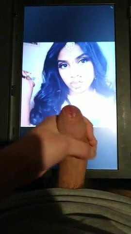 Cumshot on indian face