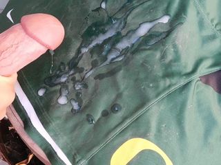 Oregon Ducks юбка чирлидерши - добросовестная сперма в жопе